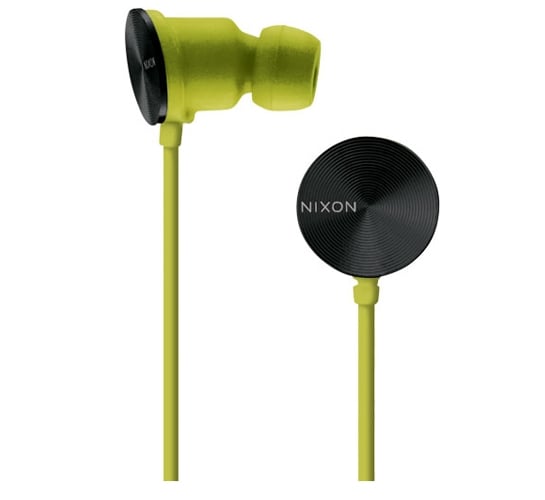 Nixon Wire 10mm Headphones (Black/Lime)