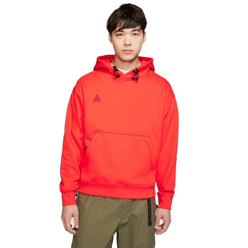 Nike ACG Pullover Hooded Sweatshirt (Habanero Red/Noble Red)