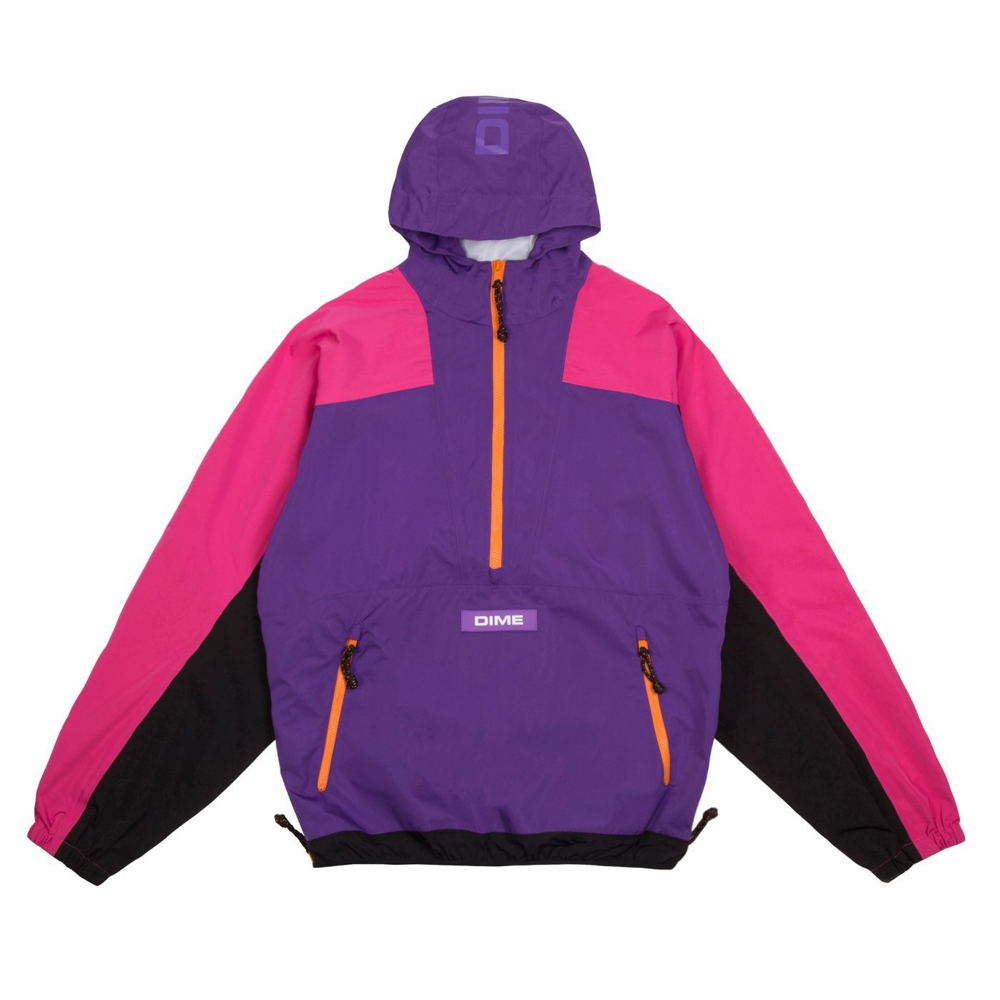 Dime Pullover Hooded Shell Jacket (Purple)