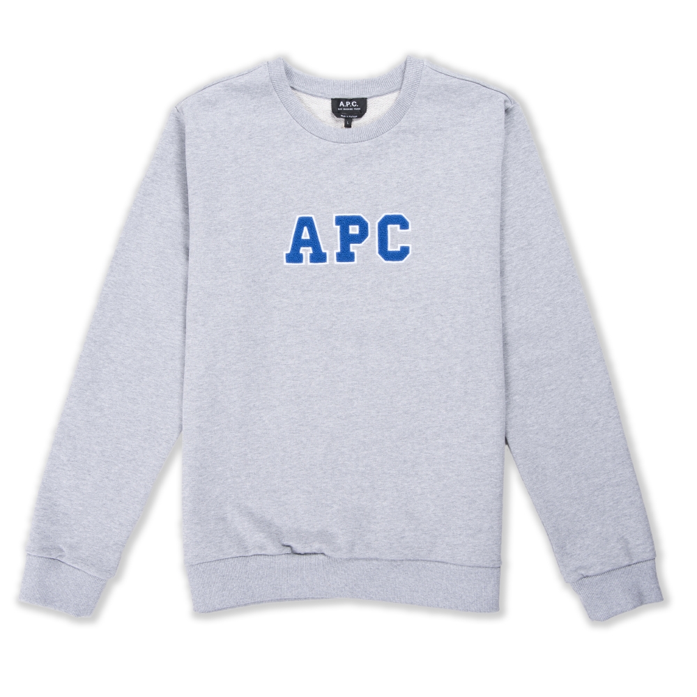 A.P.C. Malcolm Crew Neck Sweatshirt (Gris Chine)