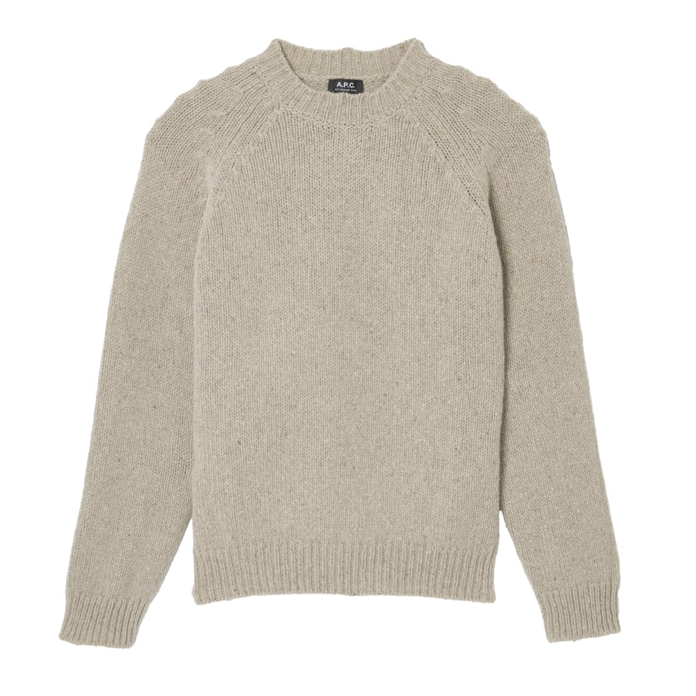 A.P.C. Speckled Wool Jumper (Beige)
