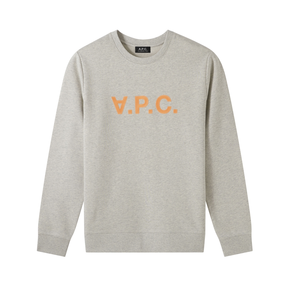 A.P.C. VPC Bicolore Crew Neck Sweatshirt (Ecru)