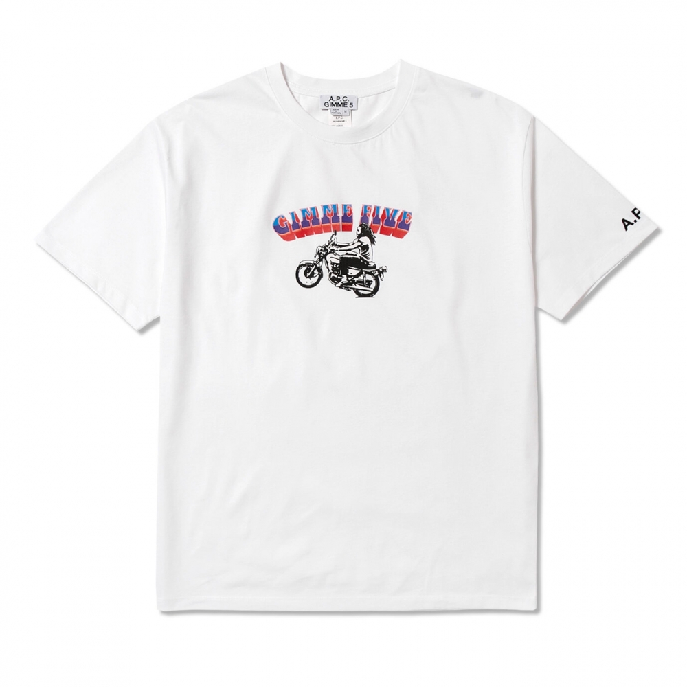 A.P.C. x Gimme Five Samy T-Shirt 'Interaction Collection' (White)