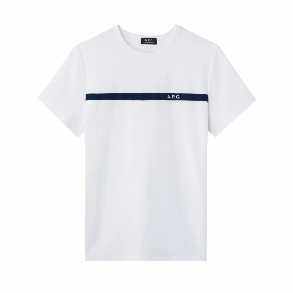 A.P.C. Yukata T-Shirt (White/Dark Navy)