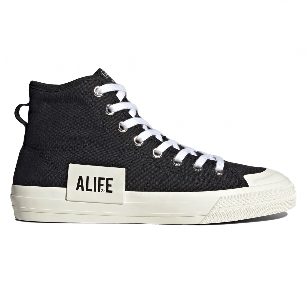 adidas Consortium x Alife Nizza Hi (Core Black/Off White/Off White)