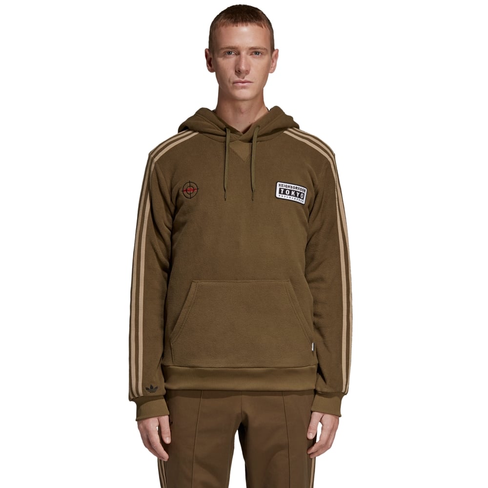 adidas Originals by NEIGHBORHOOD Pullover Hooded Sweatshirt (Trace Olive)