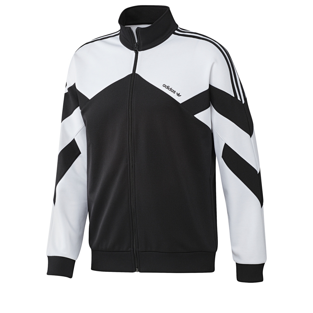 black white adidas track jacket