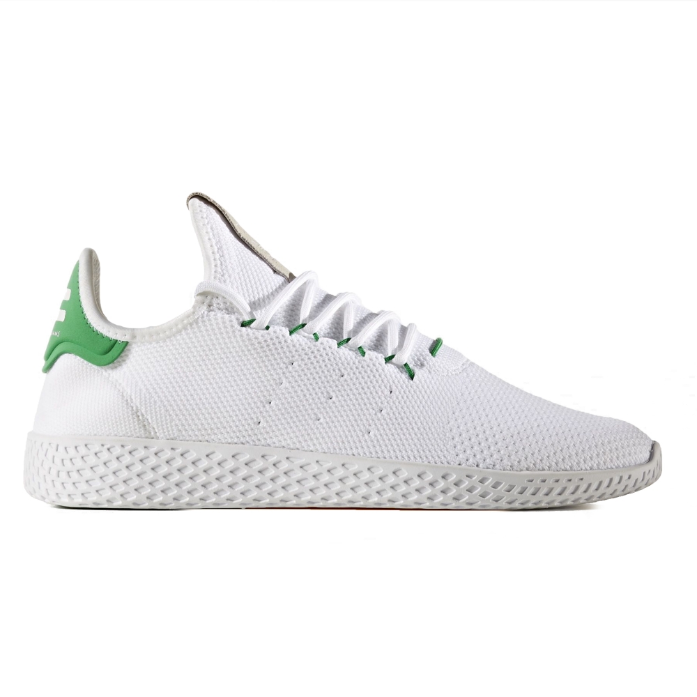adidas Originals Pharrell Williams Tennis Hu Primeknit (Footwear White/Footwear White/Green)