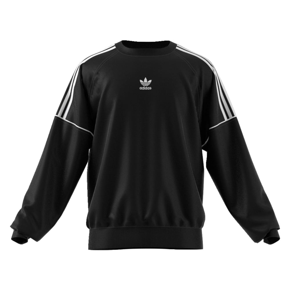 adidas Originals Pipe Crew Neck Sweatshirt (Black/White)