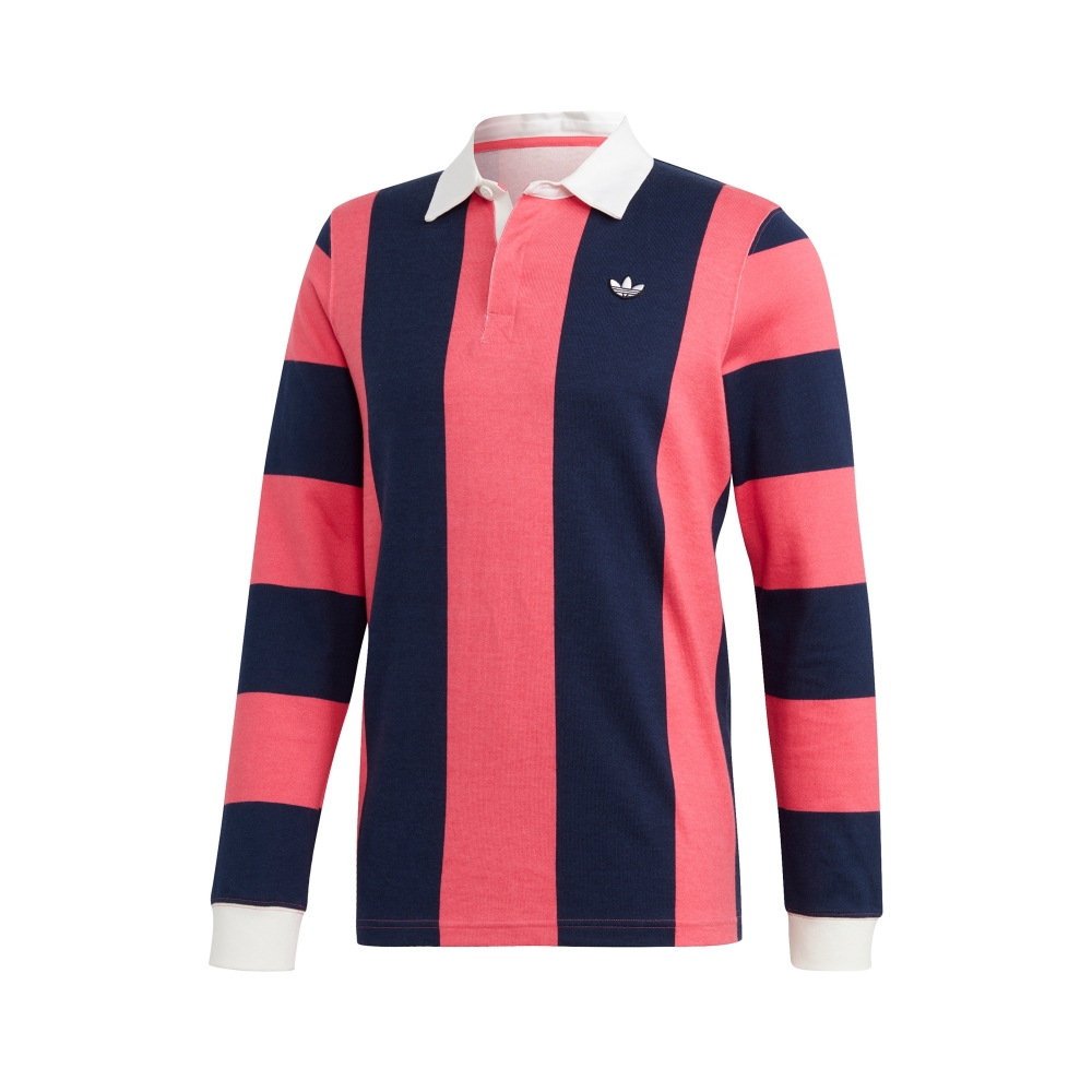 adidas Originals Rugby Shirt (Night Indigo/Real Pink)