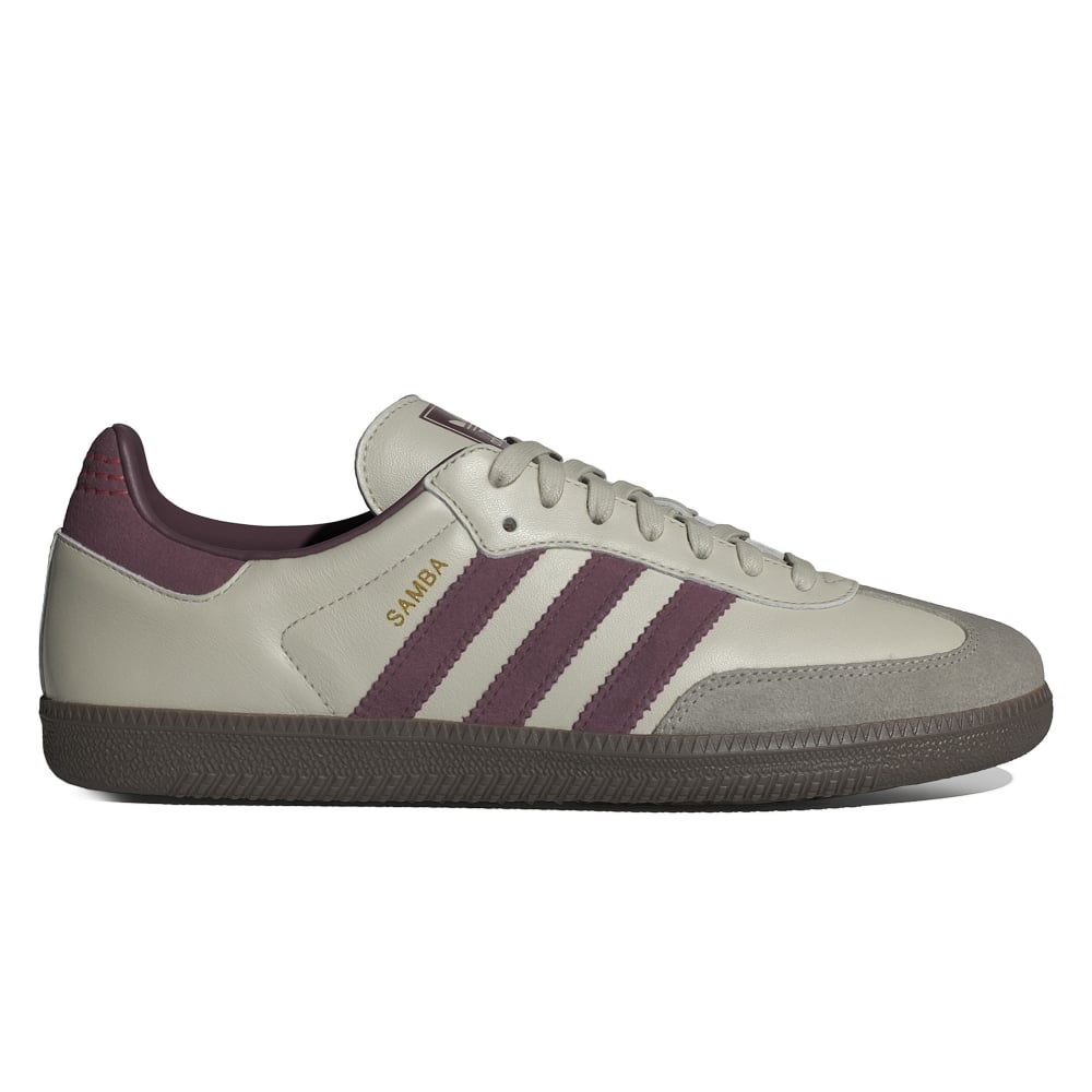 adidas Originals Samba OG (Putty Grey/Maroon/Gold Metallic)