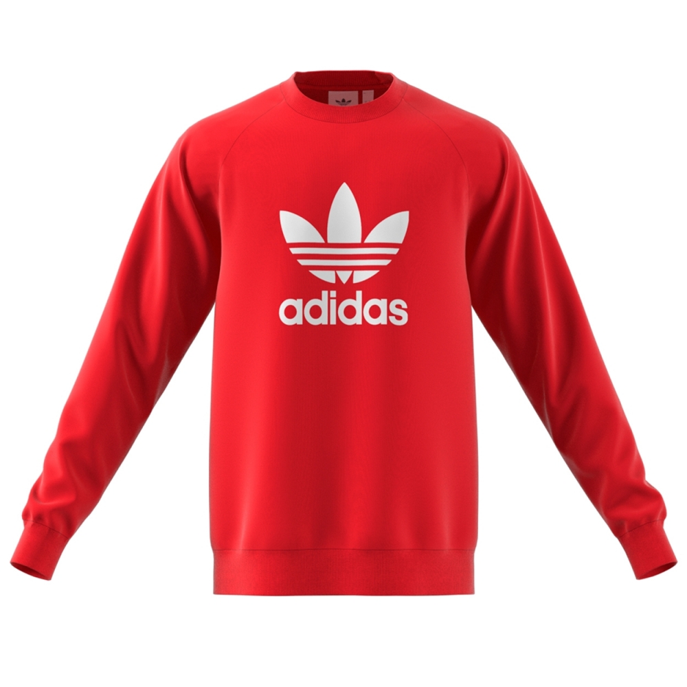 adidas Originals Trefoil Warm-Up Sweatshirt (Collegiate Red)