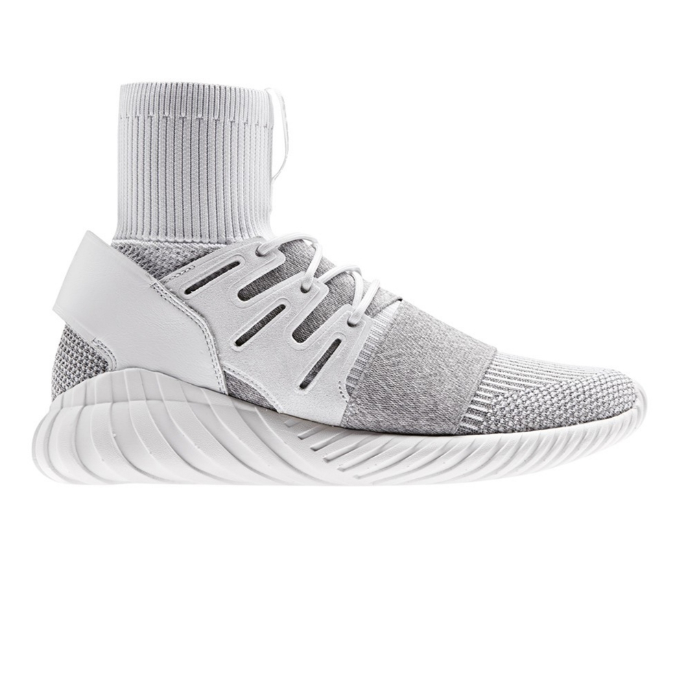adidas Originals Tubular Doom Primeknit (Footwear White/Footwear White/Clear Grey)