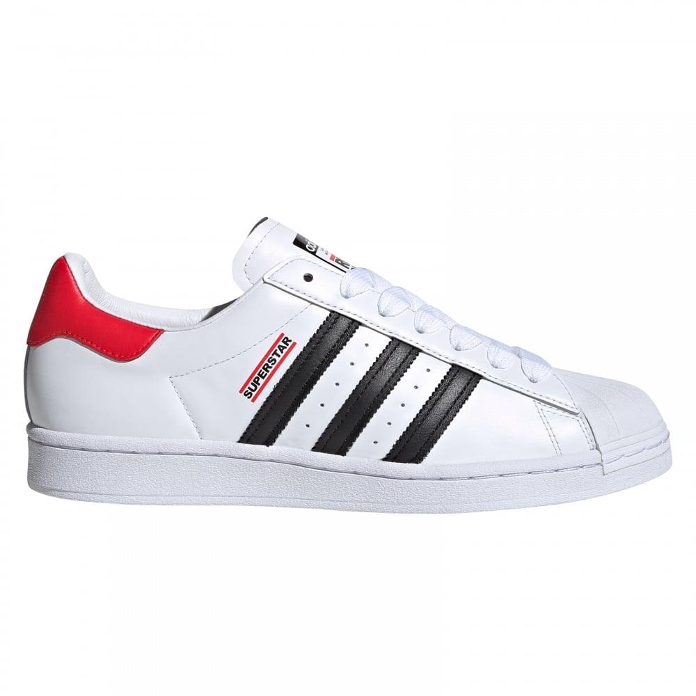 adidas Originals x Run-DMC Superstar '50th Anniversary' (Footwear White/Core Black/Hi-Res Red)