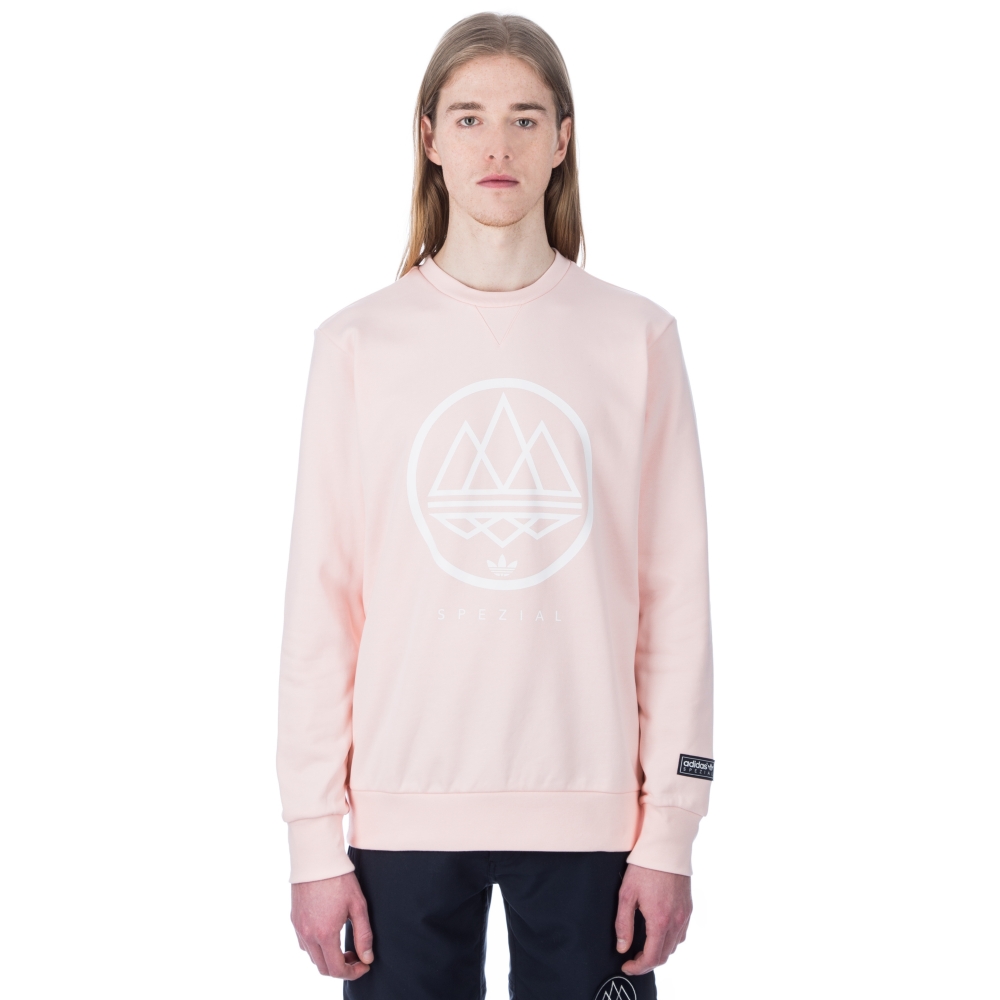 adidas Originals x SPEZIAL Mod Trefoil Crew Neck Sweatshirt (Icey Pink)