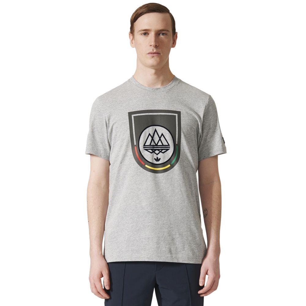 adidas Originals x SPEZIAL Mod Trefoil T-Shirt (Medium Grey Heather)