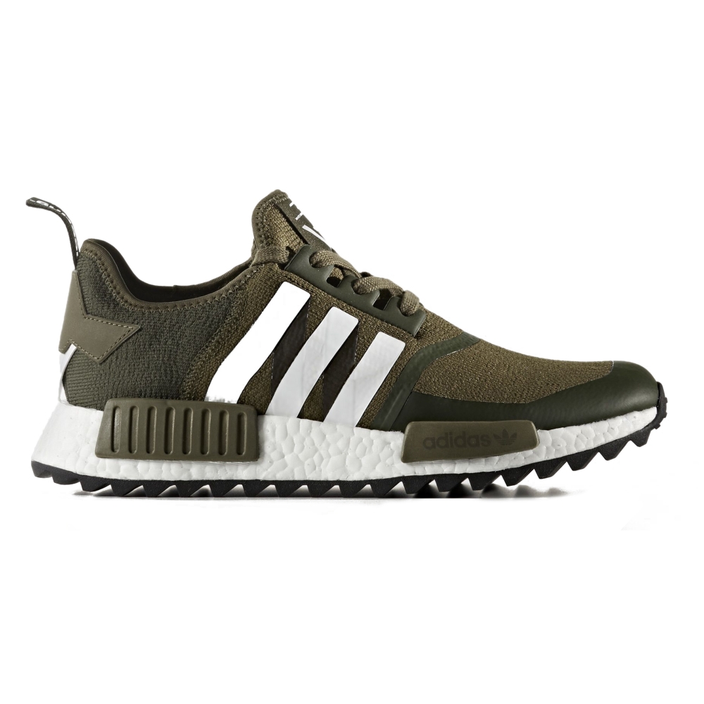 adidas Originals x White Mountaineering NMD Trail Primeknit (Trace Olive F17/Footwear White/Footwear White)