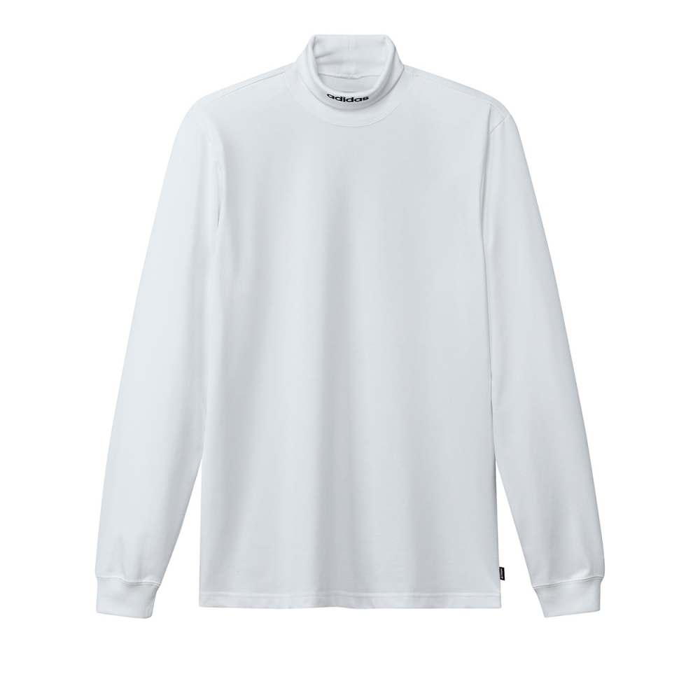 adidas Skateboarding High-Collar Long Sleeve T-Shirt (White/Collegiate Navy)