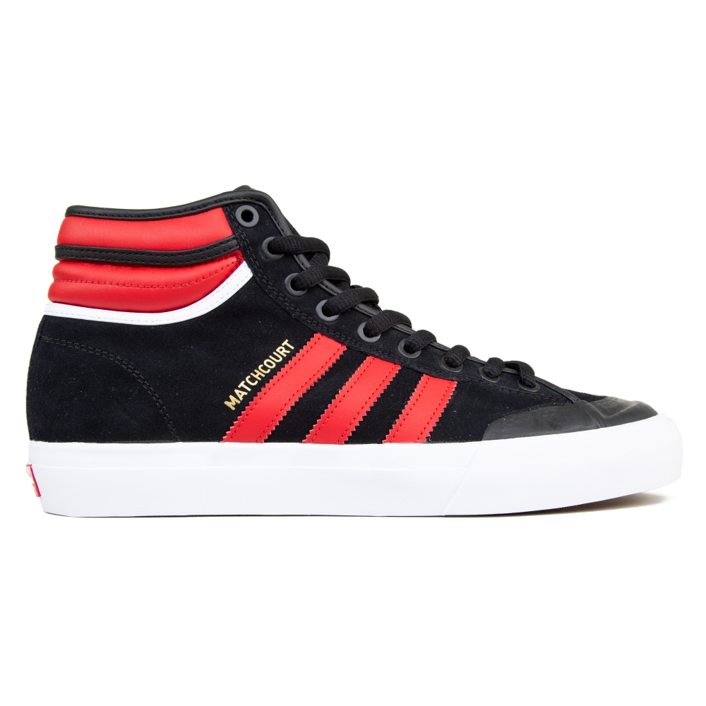 adidas Skateboarding Matchcourt High RX2 (Core Black/Scarlet/Footwear White)