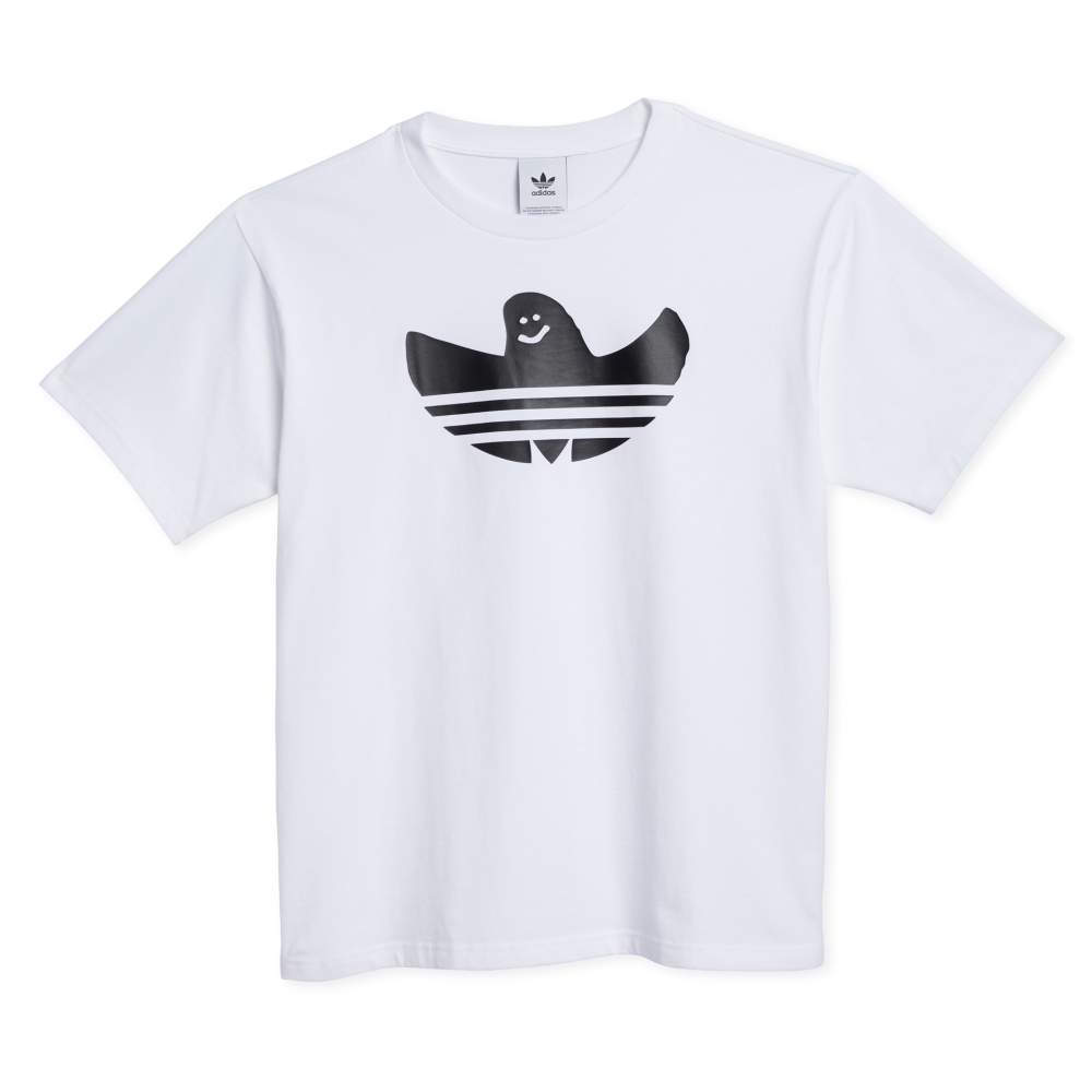 adidas Skateboarding Shmoofoil Logo T-Shirt (White/Black)