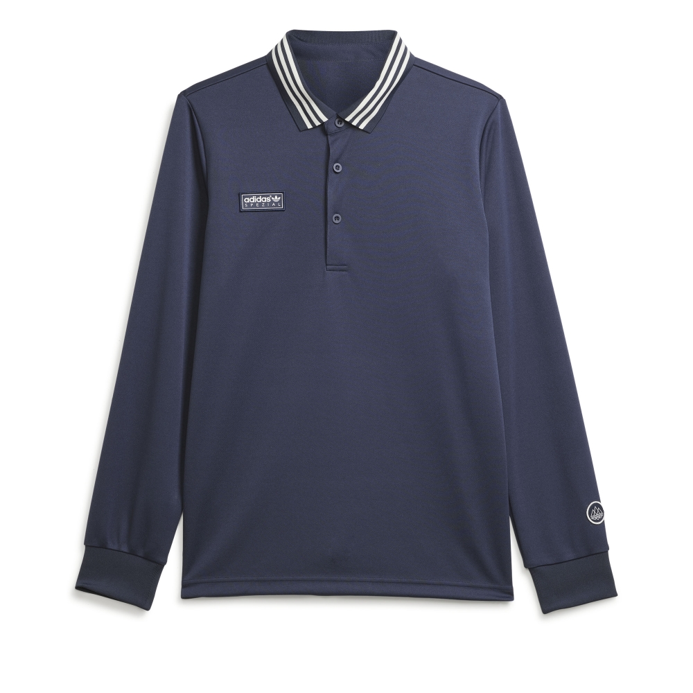 adidas SPEZIAL Long Sleeve Polo Shirt (Night Navy) - IN6759 - Consortium
