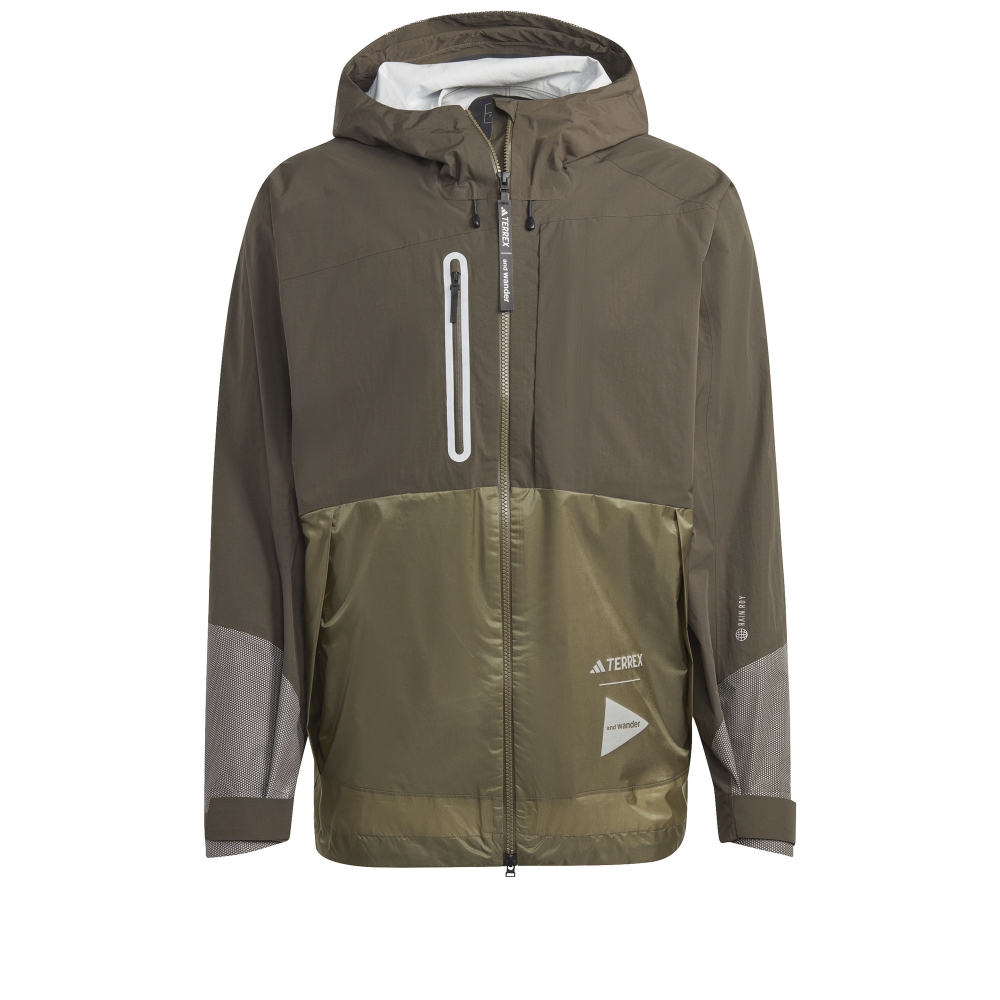 adidas TERREX x and wander XPLORIC RAIN.RDY Jacket (Shadow Olive/Olive Strata)
