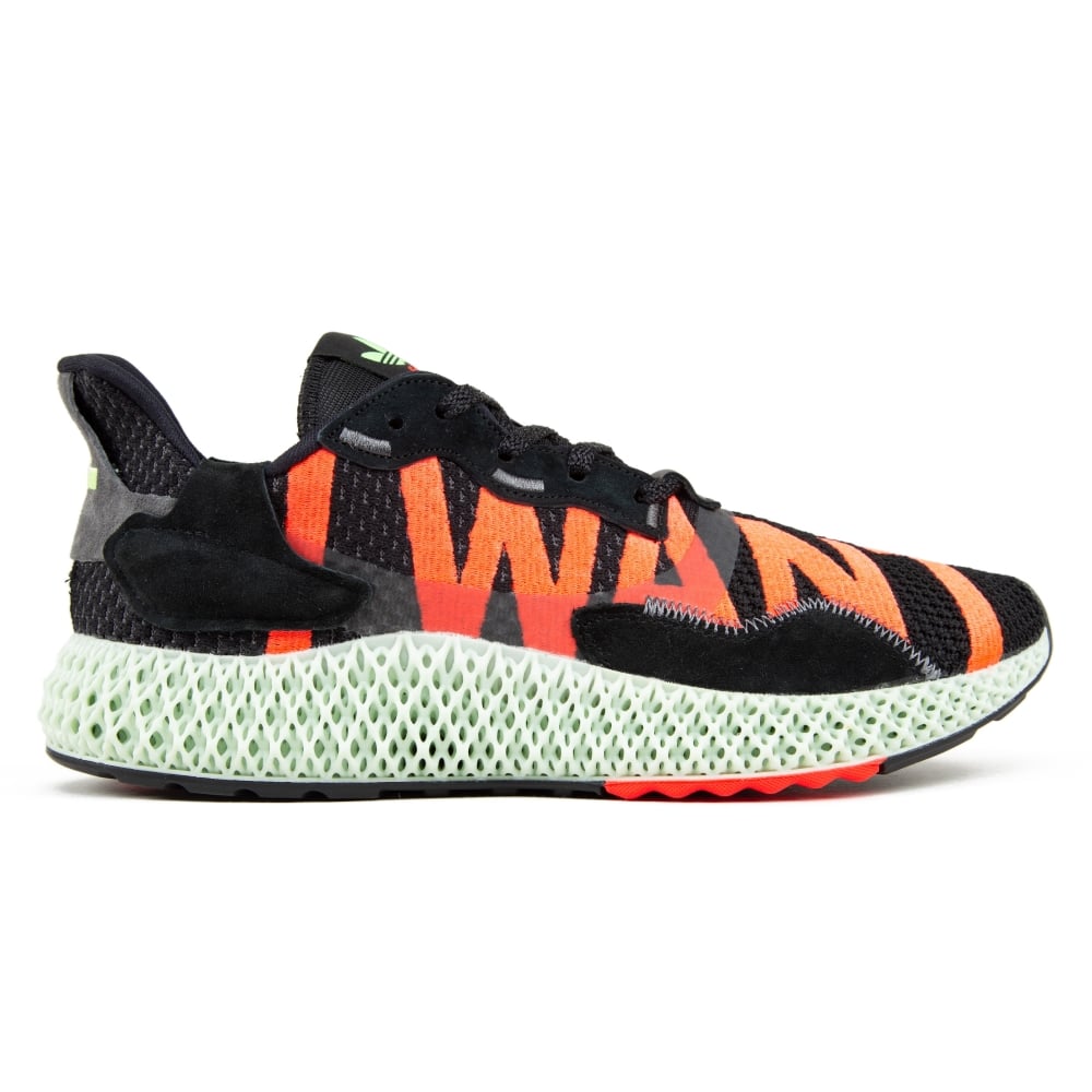 adidas ZX 4000 Futurecraft 4D 'I Want I Can' (Core Black/Hi-Res Yellow/Bright Cyan)