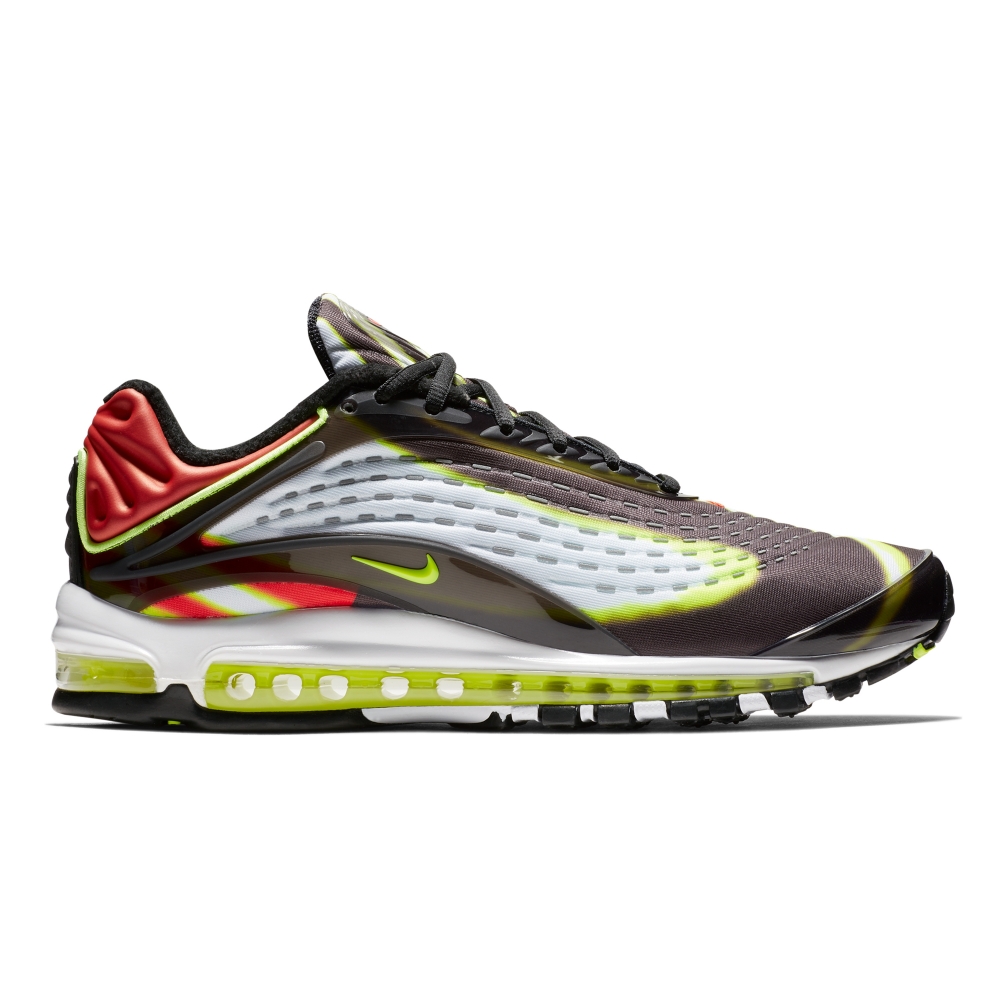 Nike Air Max Deluxe 'Habanero Red' (Black/Volt-Habanero Red-White)