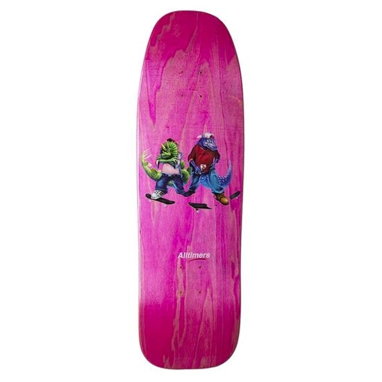 Alltimers Fossil Gang Cruiser Skateboard Deck 9.25" (Magenta)