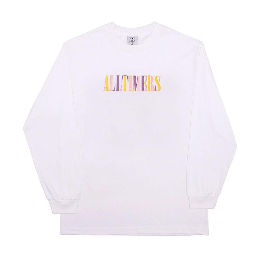 Alltimers Midtown Embroidered Long Sleeve T-Shirt (White)