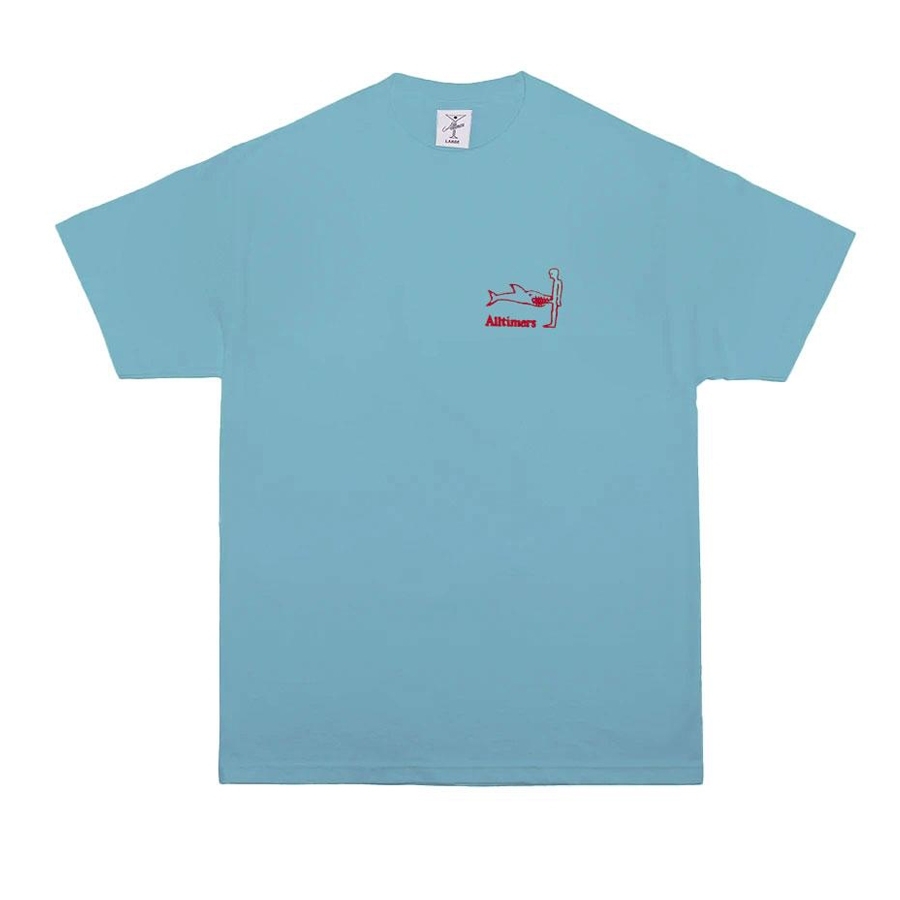 Alltimers Shark Dick Embroidered T-Shirt (Pacific Blue)