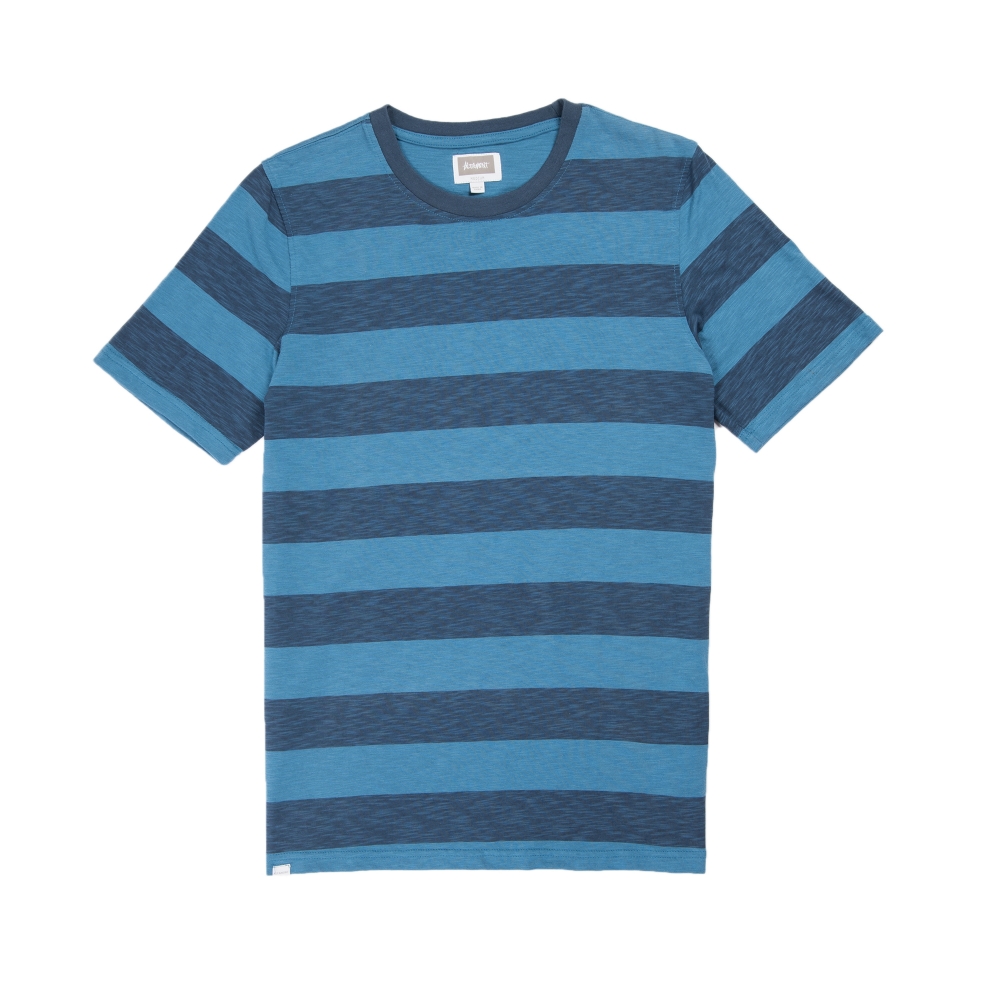 Altamont Channeled Crew T-Shirt (Blue/Navy)