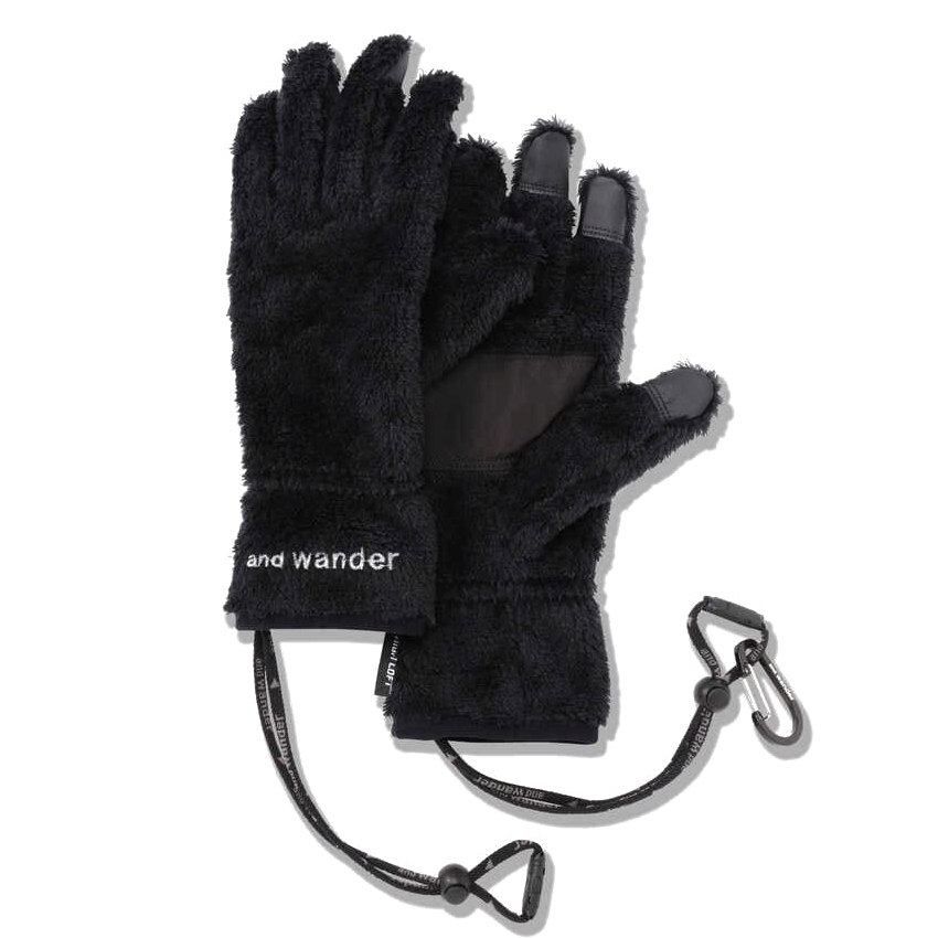 and wander High Loft Fleece Gloves (Black)