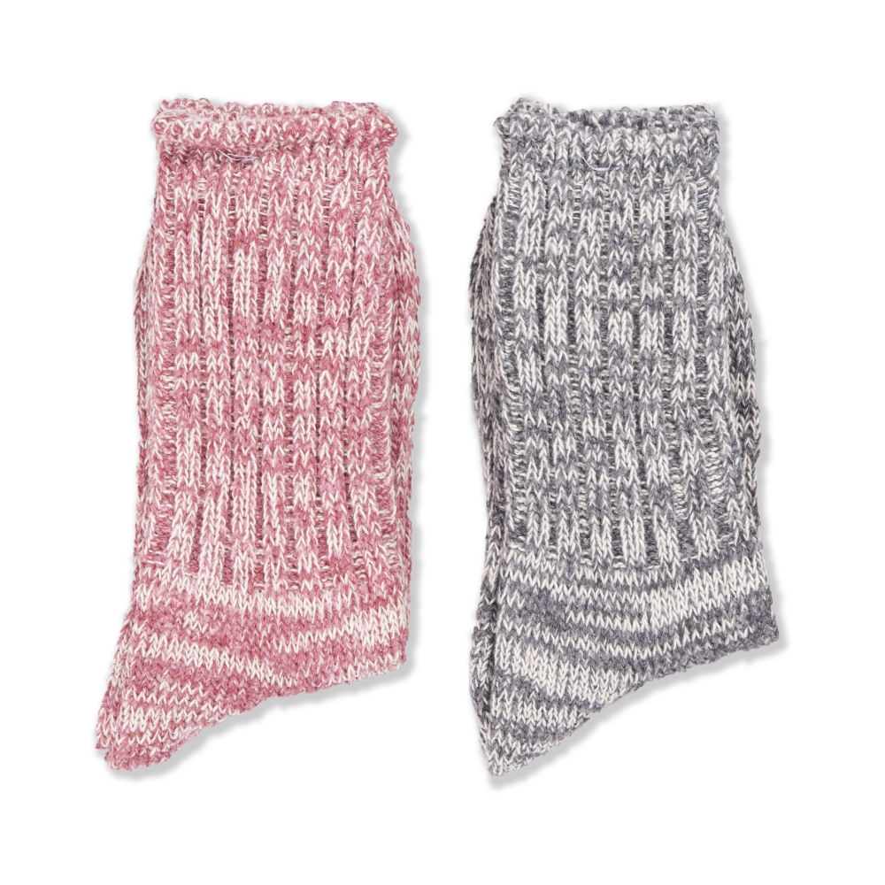 Anonymous Ism Remining Socks 2 Pack (Grey/Pink)
