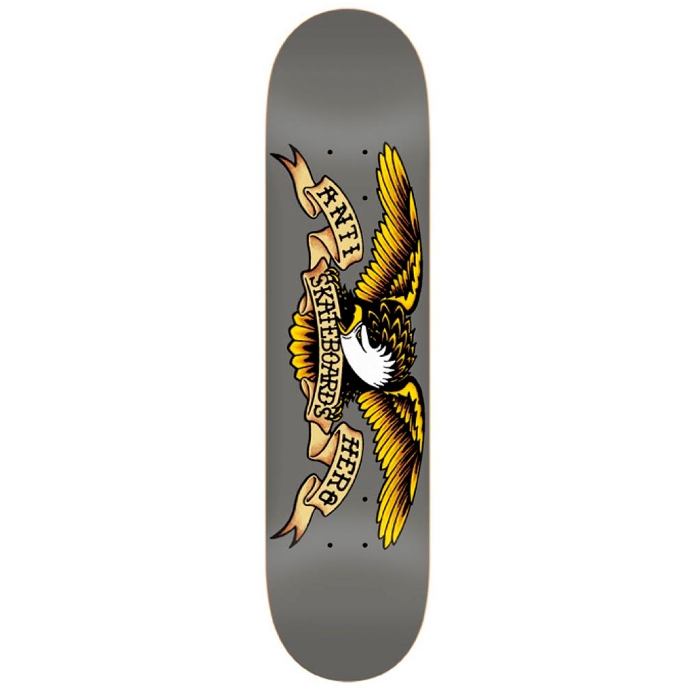 Anti Hero Classic Eagle Larger Skateboard Deck 8.25" (Grey)