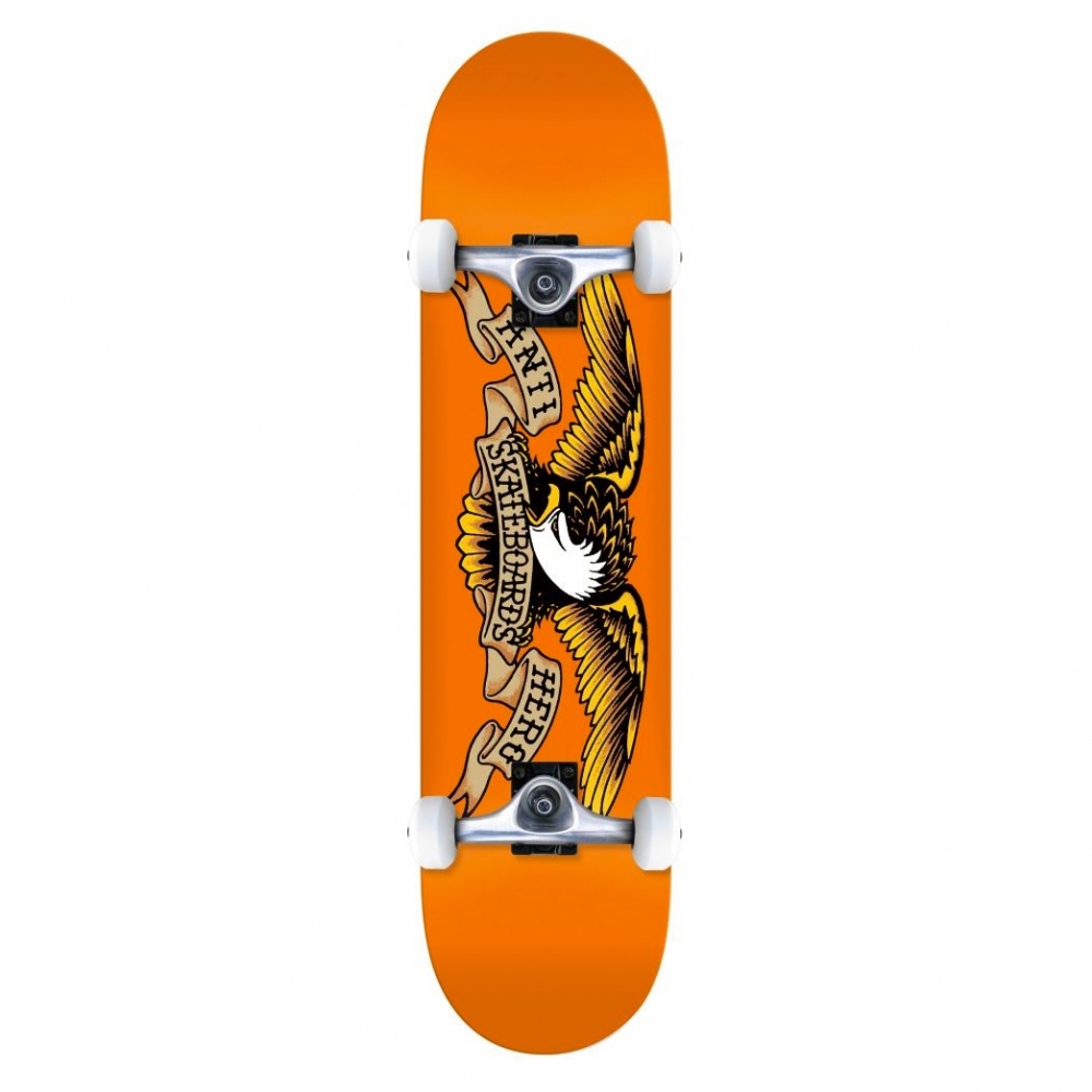 Anti Hero Classic Eagle MD Complete Skateboard 7.75" (Orange)