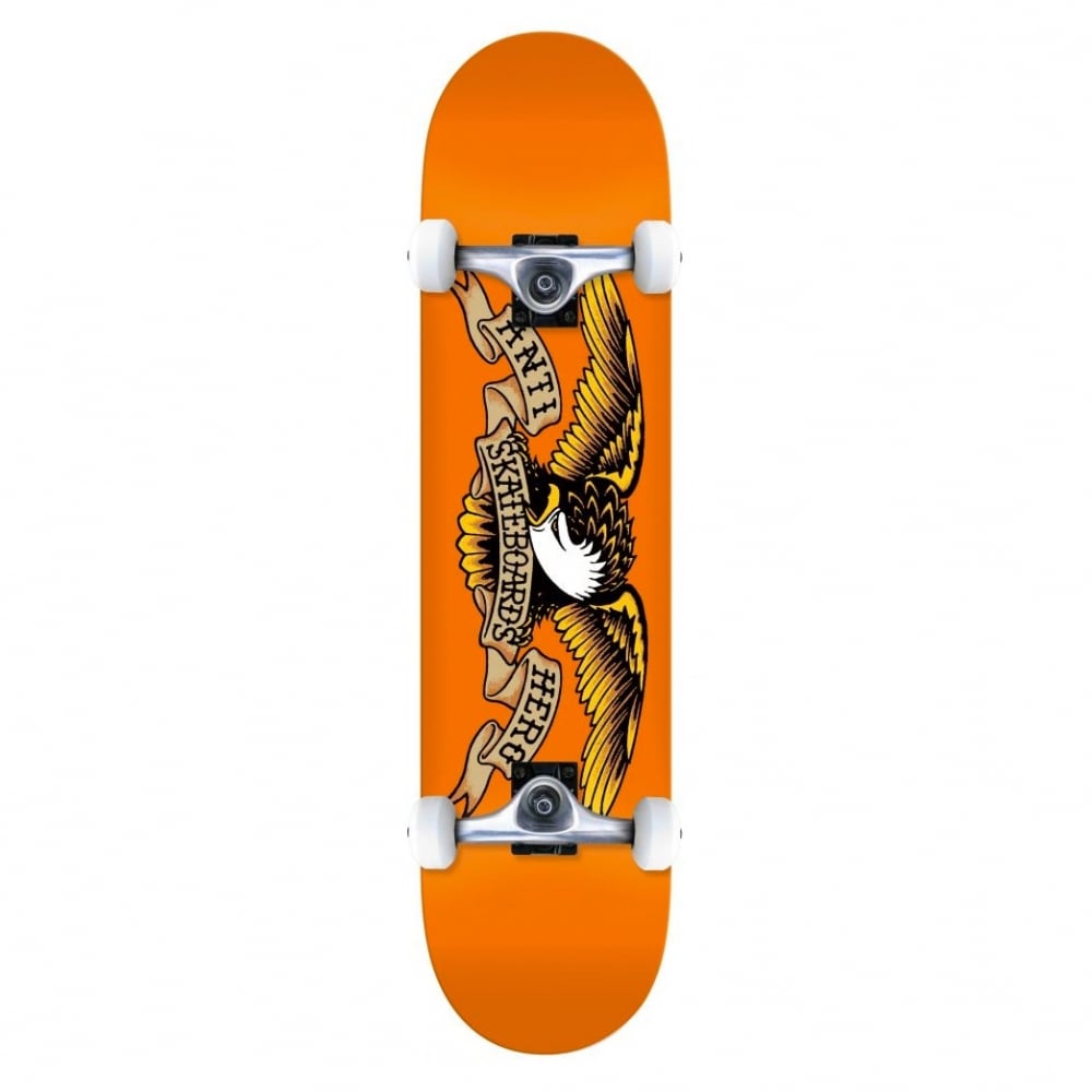 Anti Hero Classic Eagle MD Complete Skateboard 7.75" (Orange)
