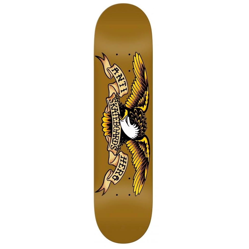 Anti Hero Classic Eagle Skateboard Deck 8.06" (Brown)