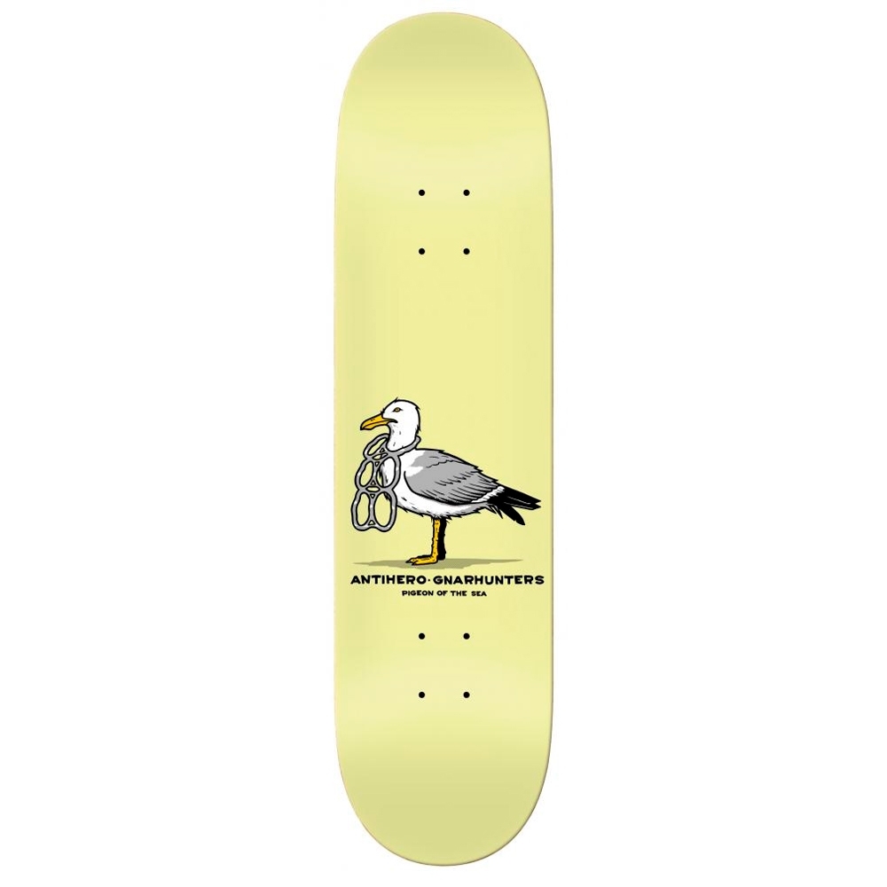 Anti Hero x Gnarhunters Skateboard Deck 8.28" (Yellow)