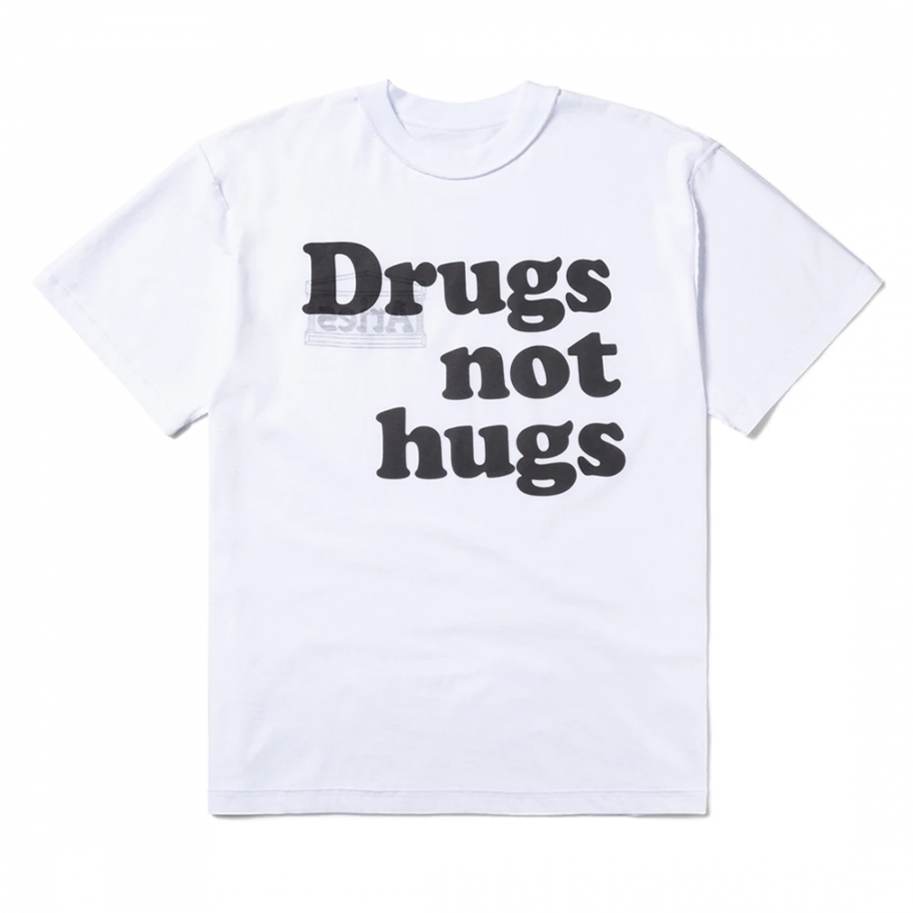 Aries Drugs Not Hugs T-Shirt (White)