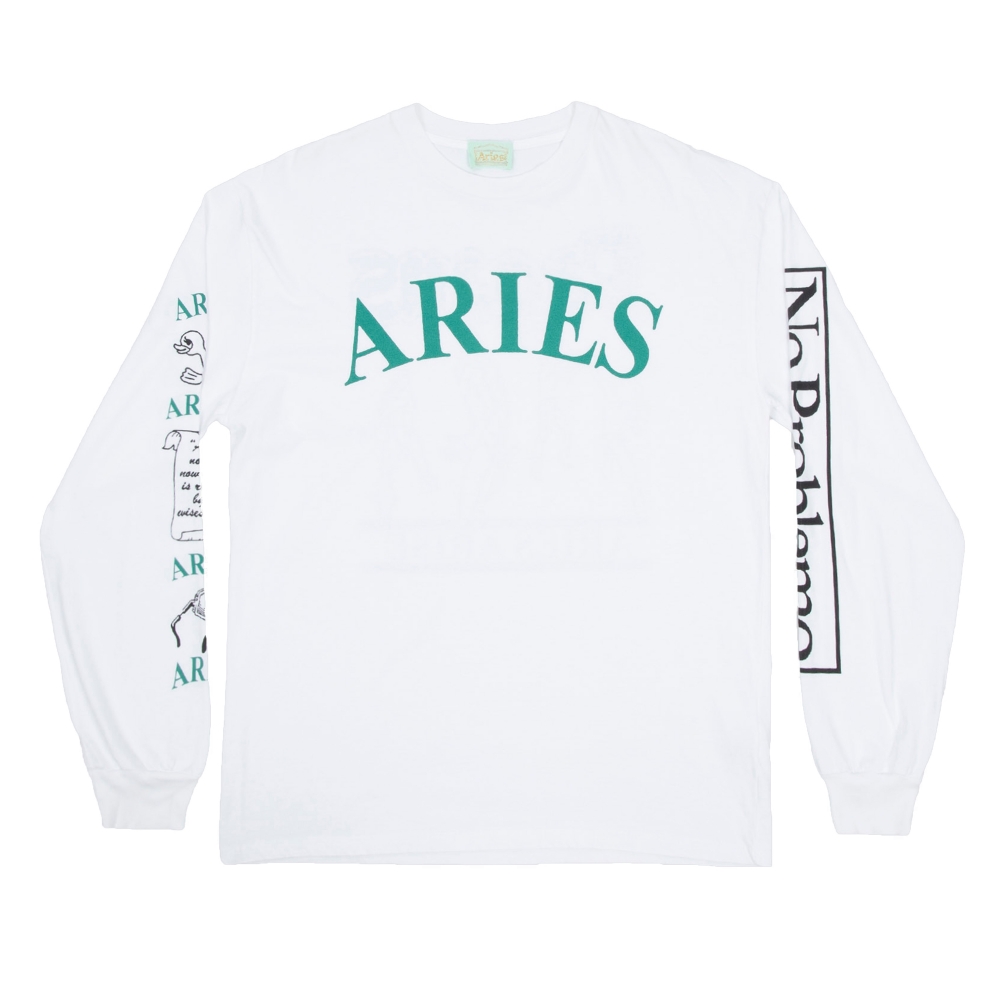 Aries Warriors Long Sleeve T-Shirt (White)