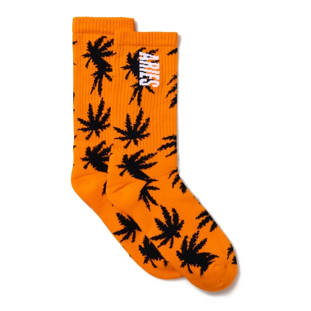Aries Weed Socks (Orange)