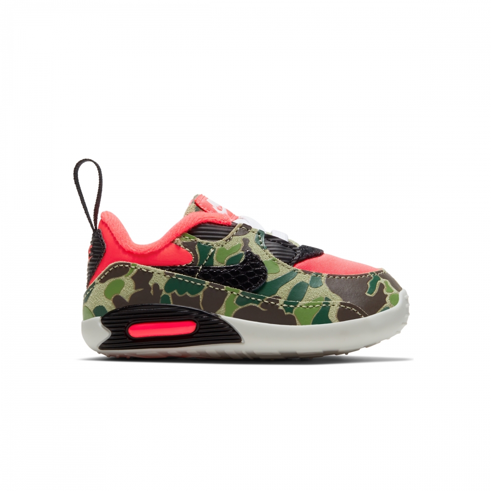 Baby Nike Max 90 Cot Bootie 'Reverse Duck Camo' (Infrared/Black)