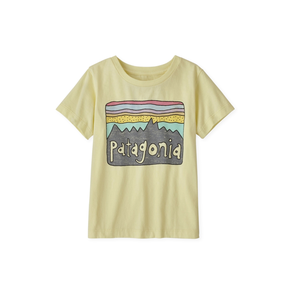 Baby Patagonia Regenerative Organic Certified Cotton Fitz Roy Skies T-Shirt (Isla Yellow)
