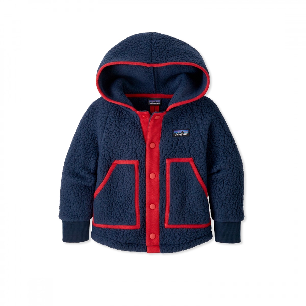Baby Patagonia Retro Pile Fleece Jacket (New Navy)