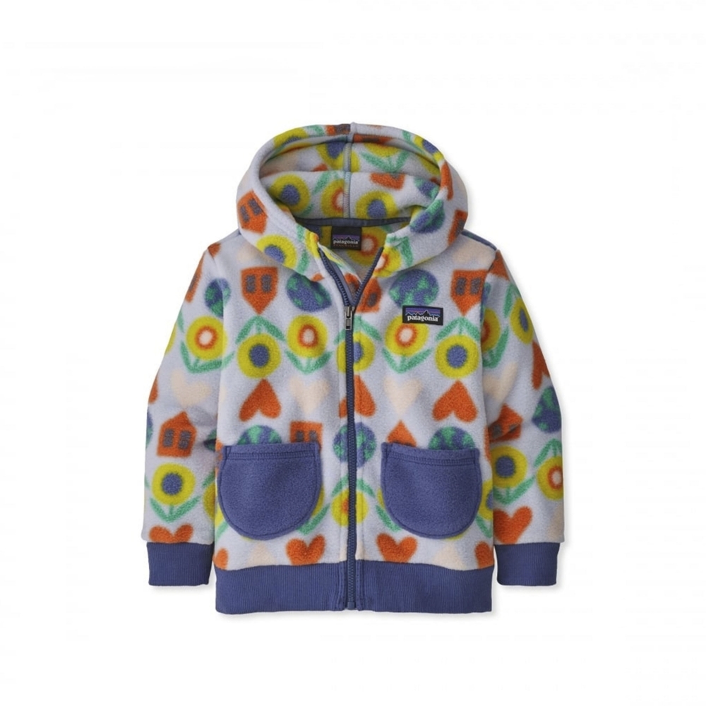 Baby Patagonia Synchilla Fleece Cardigan (My Planet: Beluga)
