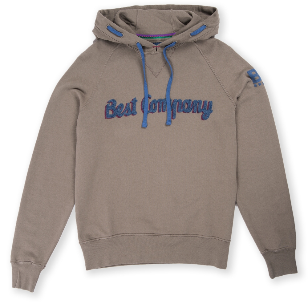 Best Company Felpa Classica Cappuicio Pullover Hooded Sweatshirt (Militare)