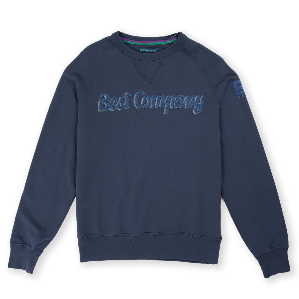 Best Company Felpa Classica Girocollo Crew Neck Sweatshirt (Navy)
