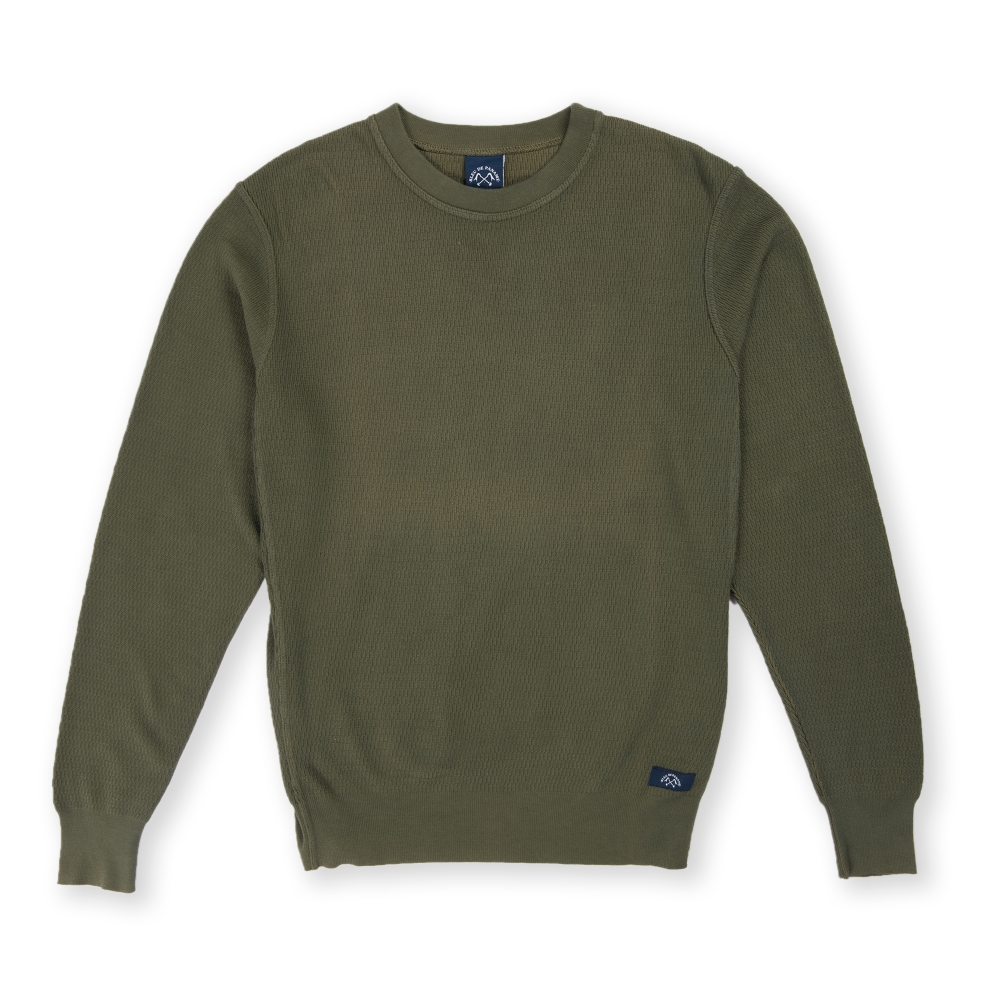 Bleu De Paname Crew Neck Sweatshirt (Military Olive)