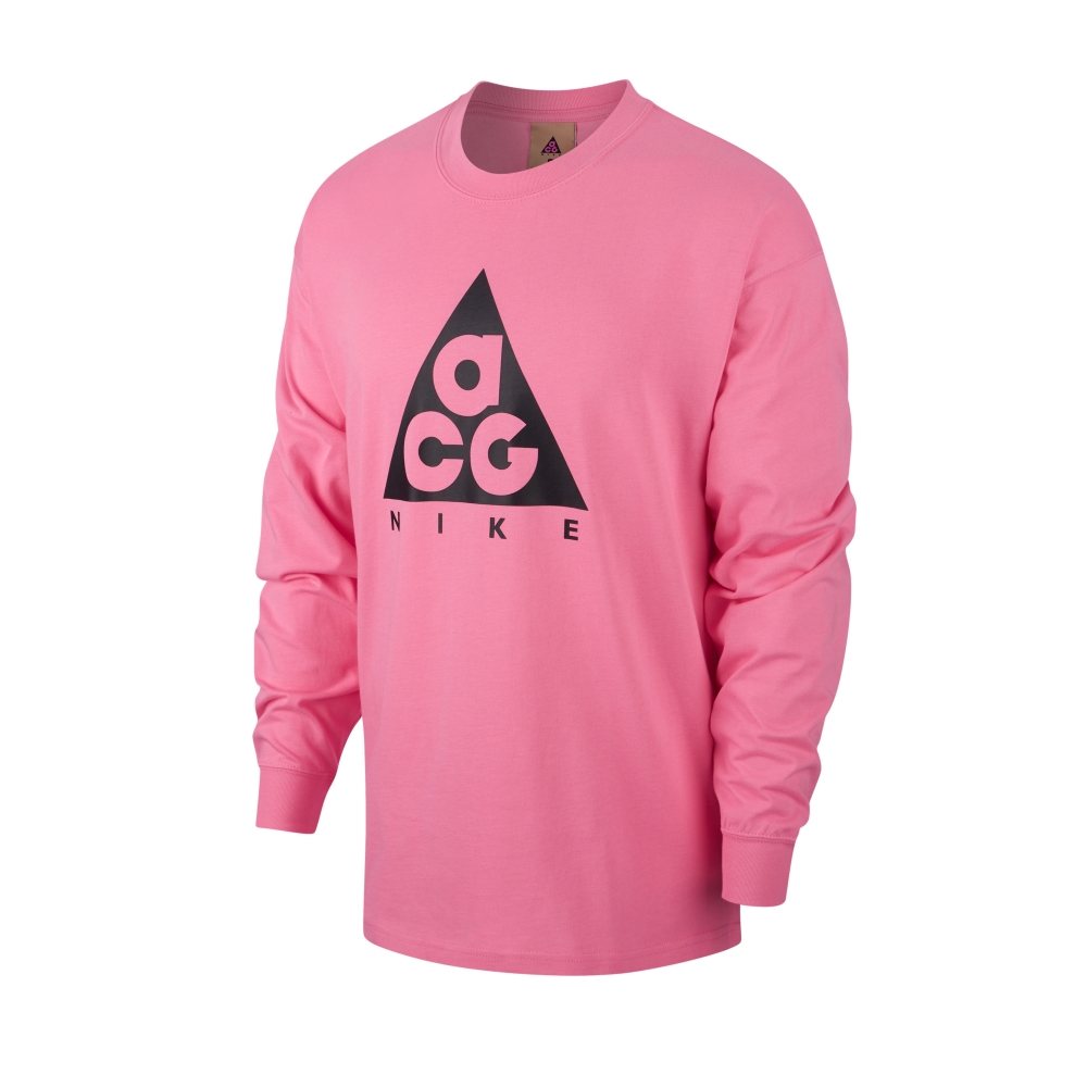 Nike ACG NRG Logo Long Sleeve T-Shirt (Lotus Pink/Black)